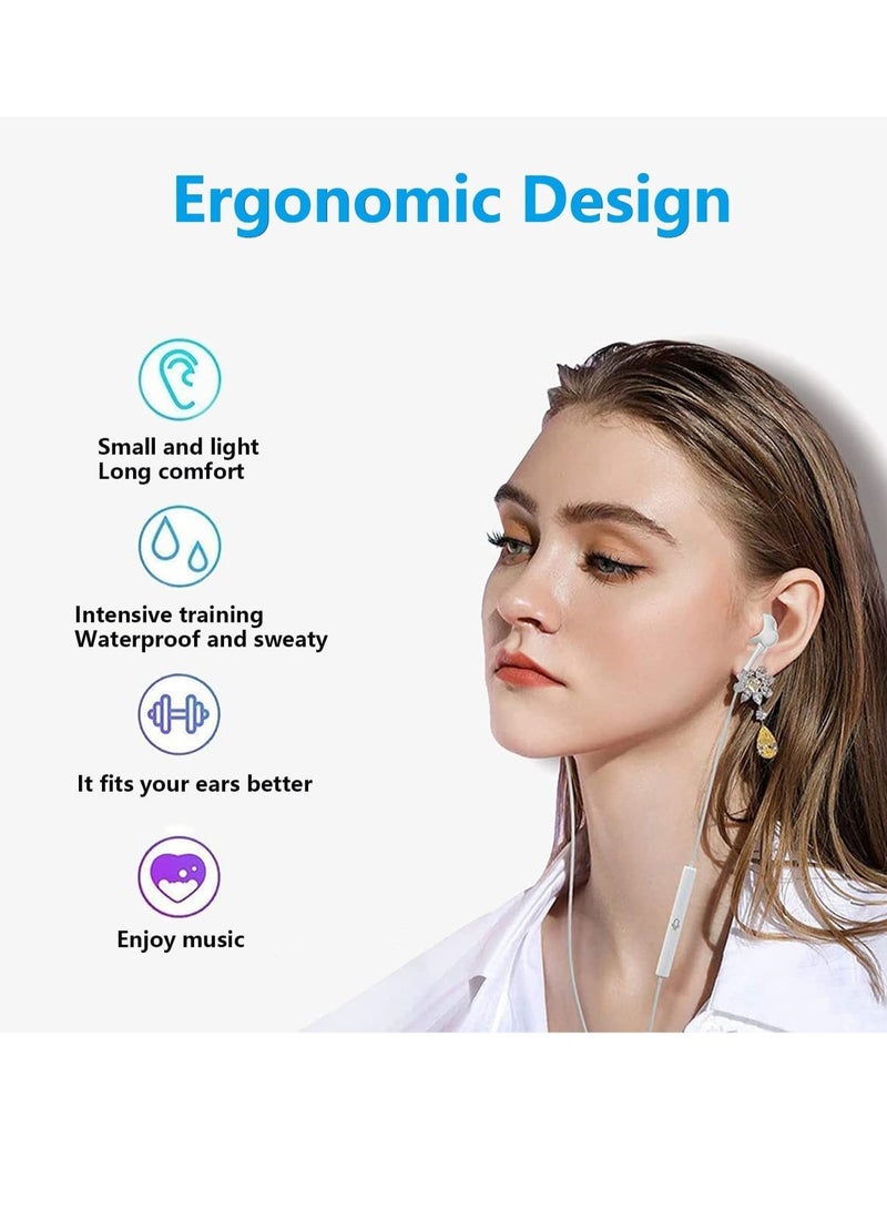 Apple MFi Certified Lightning Headphones for iPhone 13 - In-Ear Stereo Headset with Built-in Microphone & Volume Control, Compatible with iPhone 13 Mini/SE/12 Pro/12 Pro Max/11/X/8/7 - Image 3