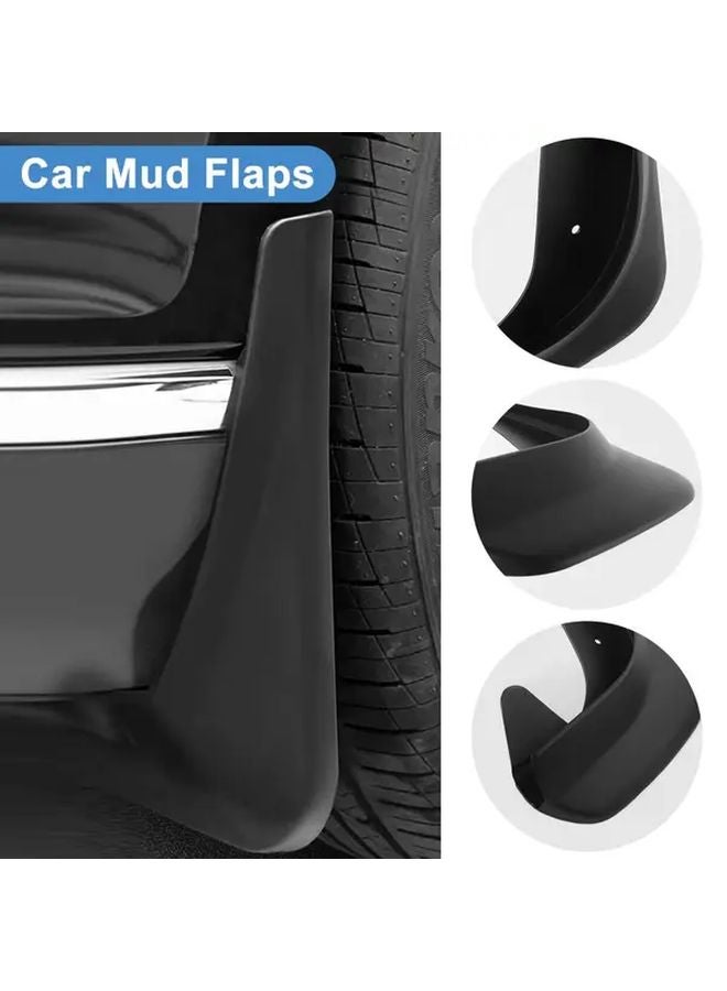 4pcs Black Car Mud Flaps Universal Front Rear Splash Guards for Cars Trucks SUVs - Image 5