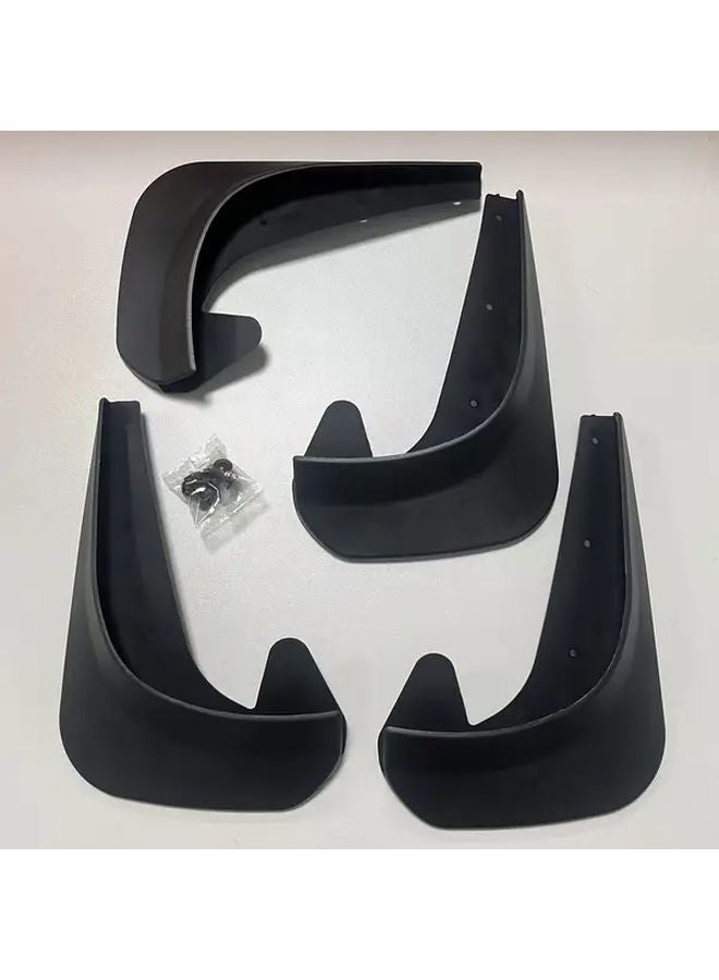 4pcs Black Car Mud Flaps Universal Front Rear Splash Guards for Cars Trucks SUVs - Image 1