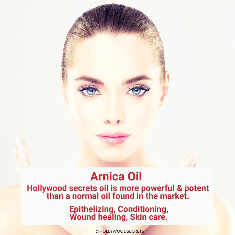 Hollywood Secrets Organic Pure Arnica Oil Hair Gowth Pain Relief 100 ml - Image 4