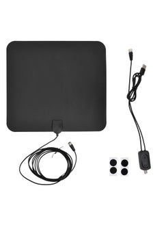 Wide Range Indoor Amplified Digital HD TV Antenna 1080P with 9.8ft Cable(With Amplifier)