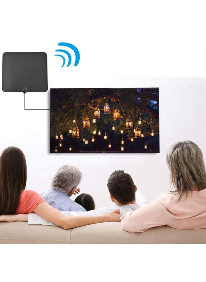 Thoraya - Wide Range Indoor Amplified Digital HD TV Antenna 1080P with 9.8ft Cable(With Amplifier) - Image 1
