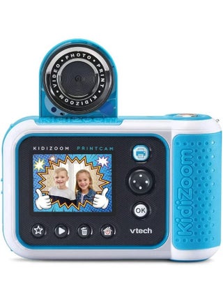 VTech - KidiZoom PrintCam | Digital Camera For Children | Electronic Toy Camera, Click & Print | Photos & Video For Kids Aged 3, 4, 5, 6, 7, 9 Years Old - Blue - view 5