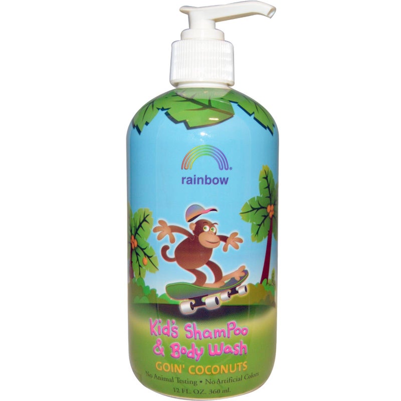 Rainbow Research, Kids Shampoo and Body Wash Goin Coconuts, 12 Fl Oz - Image 1