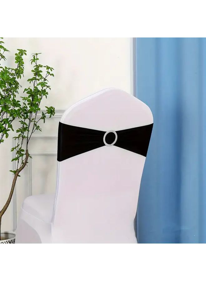 25 Pcs Red Wedding Chair Belt Bow Straps With Wrinkle Buckle Elegant Arch Party Decorations For Banquets Hotels Birthday Parties Compatible With Stretch Chairs Durable Wrinkle Resistant Belt For Weddings Events Indoor Use Secure Fit Long Lasting Bow Design Bulk Pack Available - Image 4
