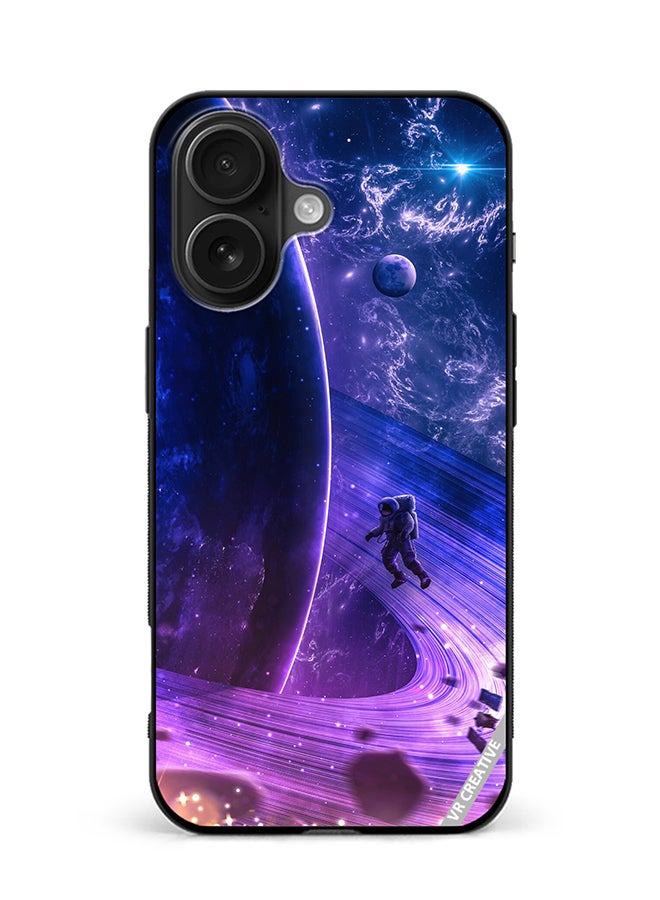 VR CREATIVE Protective Case Cover For Apple iPhone 16 Plus Galaxy Space Digital Design Multicolour