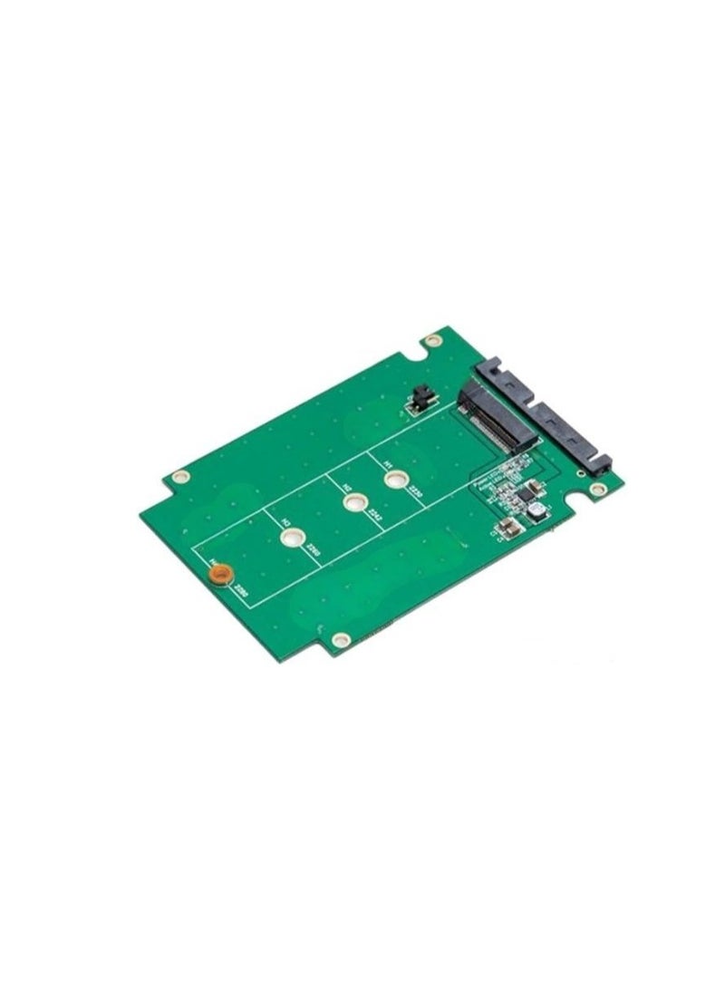 محول 2.5 بوصة SATA III إلى M.2 B-Key SSD مع هيكل ألومنيوم – متوافق مع مقاسات 2230 و2242 و2260 و2280 