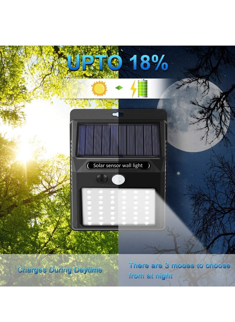 JAJEEK - 42 LED Solar Powered Cordless Light (Pack of 10) – IP65 Waterproof & Dustproof, 3 Adjustable Modes, Outdoor Motion Sensor Lighting for Garden, Patio, Fence, Garage – Energy Efficient & Durable - Image 1