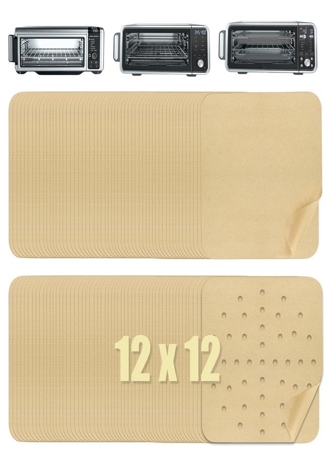 Golden Associate 12 x 12 inch Parchment Paper Liners Air Fryer Disposable Square130 Pcs, Perforated&without Holes Sheets Combo, 65-Pcs Each, Accessories for Ninja SP, Cuisinart, Breville, Instant Pot - Image 1