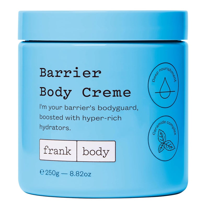 frank body Barrier Body Creme | Vegan, Cruelty Free Hydrating & Moisturising Creme |Soothe, Hydrate & Protect Your Skin Barrier With Ceramides & Panthenol | 7.77 oz / 230 mL