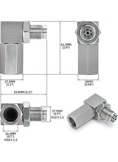 Generic O2 Sensor Spacer, 1 Pcs Universal M18*1.5 Check Engine Light Eliminator Adapter O2 Oxygen Sensor Spacer Extender Adapater Isolator for Exhaust Systems  - Image 2