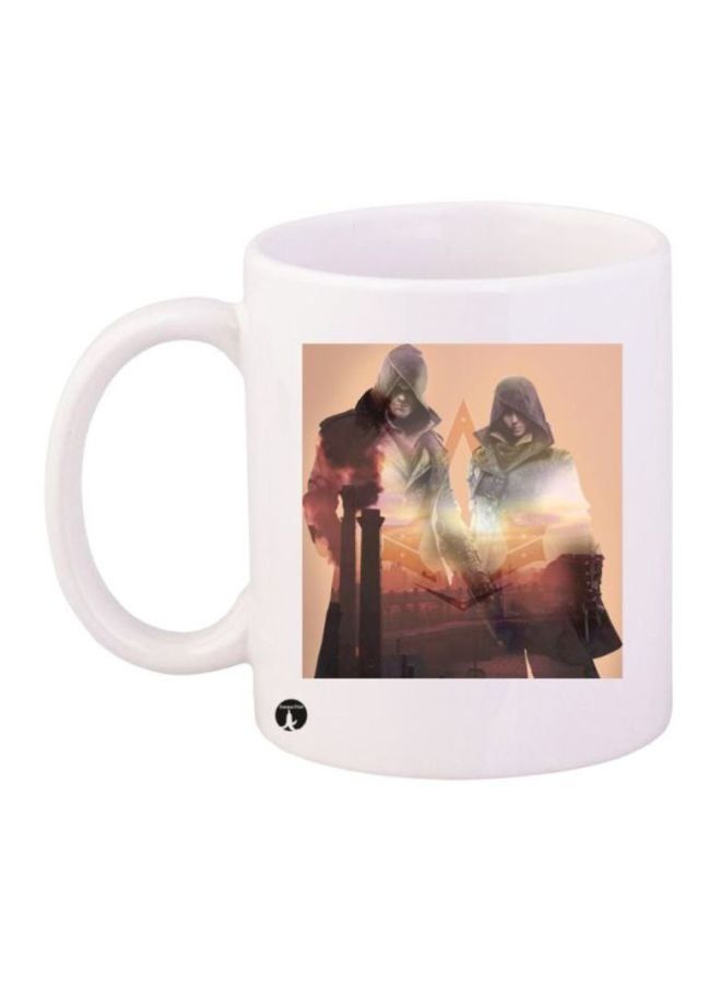 RKN Assassin's Creed Printed Coffee Mug White/Beige/Brown - Image 1
