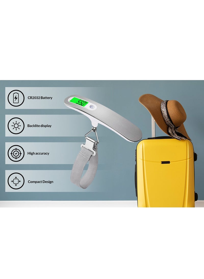 MODERN HOME - Handheld Digital Luggage Scale for Travel Bag, Home Luggage and All Items Comes with LCD Display 50kg 110lbs - Image 1