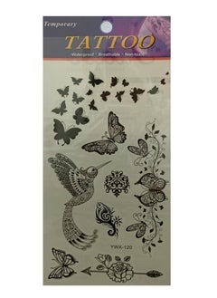 Temporary tattoos of different shapes of butterflies with a beautiful and eye-catching design