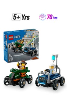 LEGO LEGO City Airplane vs. Hospital Bed Race Car Pack 60459 Building Set (70 Pieces)  - Image 1