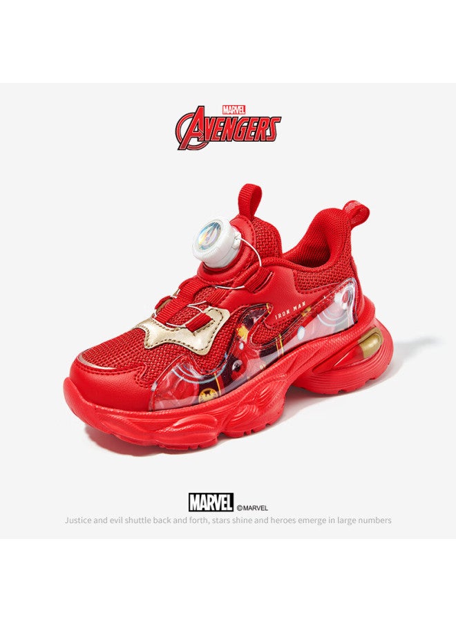 Disney Disney Boys' New Year Basketball Shoes With Marvel Knob Buckle Climbing Autumn Winter Sports Shoes Dm2599a Red Size 34 - Image 5