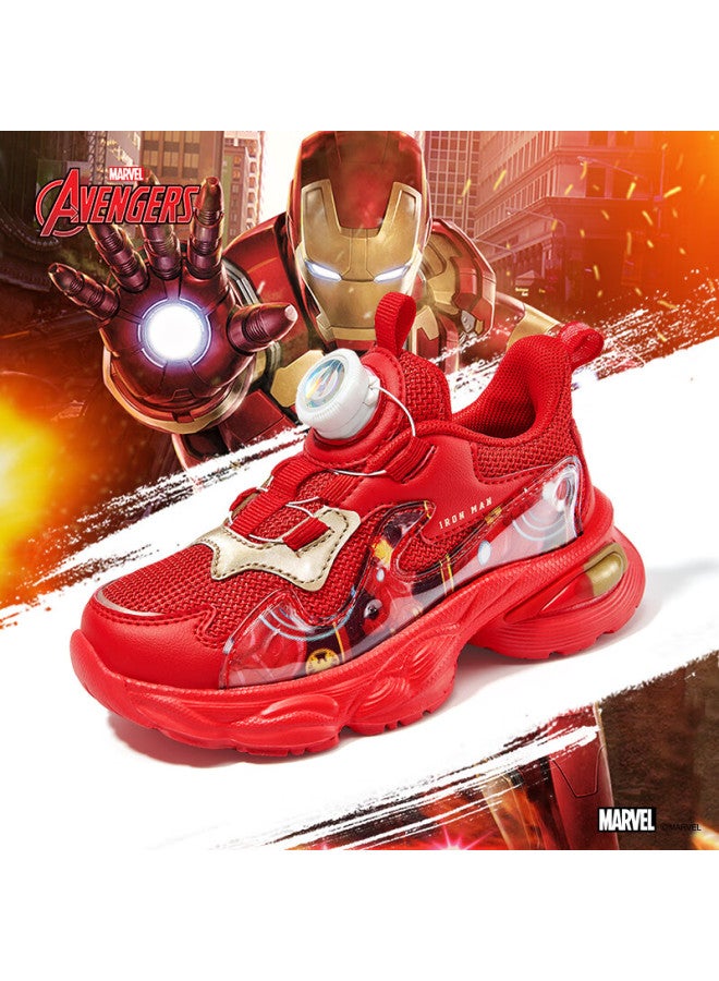 Disney Disney Boys' New Year Basketball Shoes With Marvel Knob Buckle Climbing Autumn Winter Sports Shoes Dm2599a Red Size 34 - Image 2