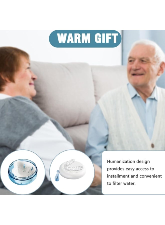 BIGTHREE Denture Bath Box, Leakproof Portable Retainer Box, Retainer Case for Braces, Denture Cup for Aligner Retainer Mouth Guard, Denture Cup Suitable for Removable Braces Storage Soaking Cleaning - Image 4