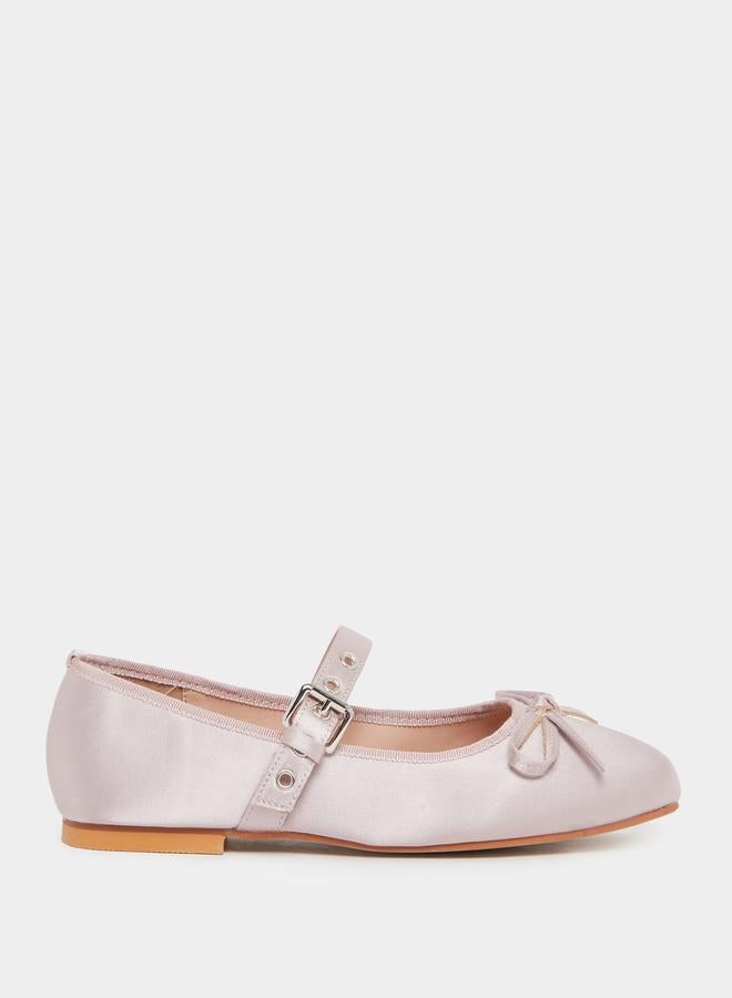 Styli Ribbon Detail One Strap Ballerina Shoes  - Image 1