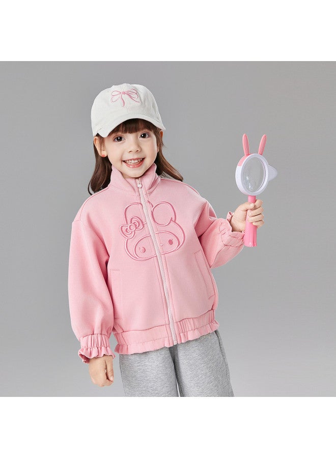 DEESHA Stand Collar With Ruffled Cuffs】baby & Toddler Girls' Jacket 25 - Versatile Spring/autumn Casual Top For Children - Image 2