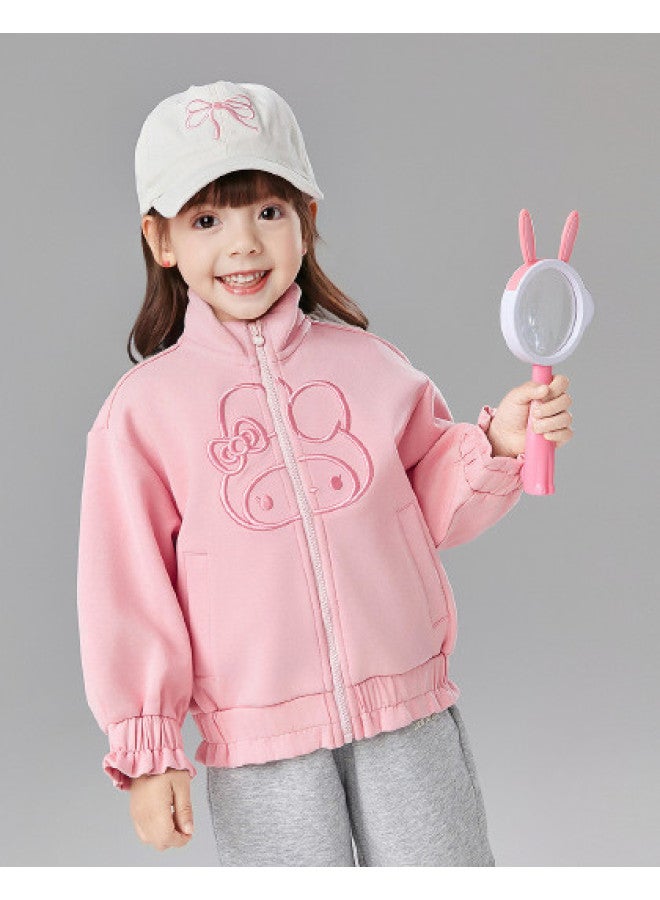 DEESHA Stand Collar With Ruffled Cuffs】baby & Toddler Girls' Jacket 25 - Versatile Spring/autumn Casual Top For Children - Image 1