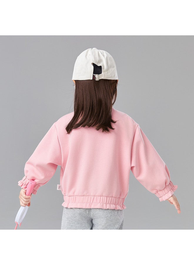 DEESHA Stand Collar With Ruffled Cuffs】baby & Toddler Girls' Jacket 25 - Versatile Spring/autumn Casual Top For Children - Image 3