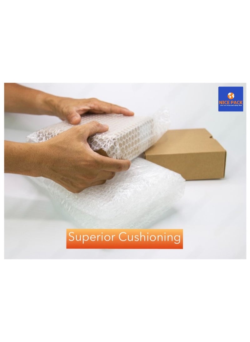 Nice Pack - Air Bubble wrap Roll for cushioning, packaging, wrapping, moving with very high cushioning strength, size 30cm*10m - Image 1