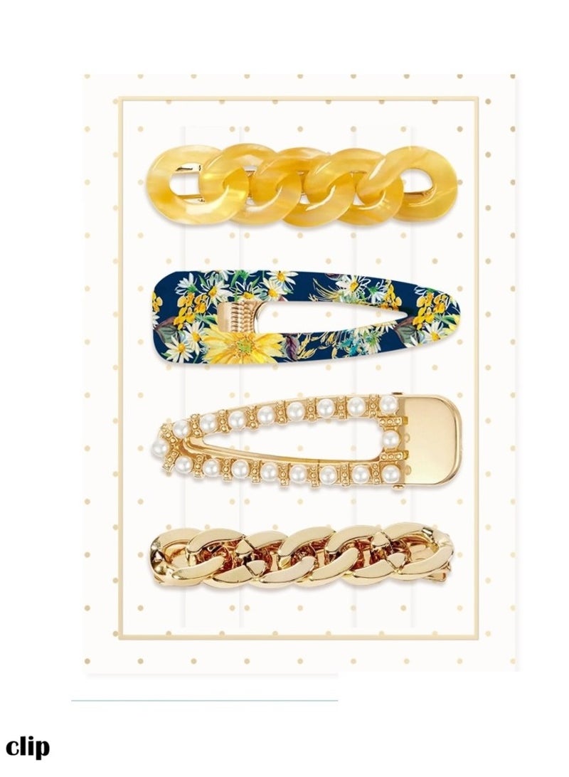 جيسيكا كارليل ساعة جيسيكا كارلايل النسائية الكاجوال بعقارب مع طقم مشابك شعر - Image 3