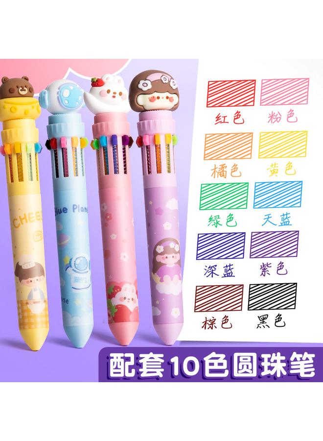 Bluejw Super Cute Q Bomb Decompression Cute Girls Decompression This Primary School Students Notepad Hand Account Suit Exercise Book Super Ins - Image 3