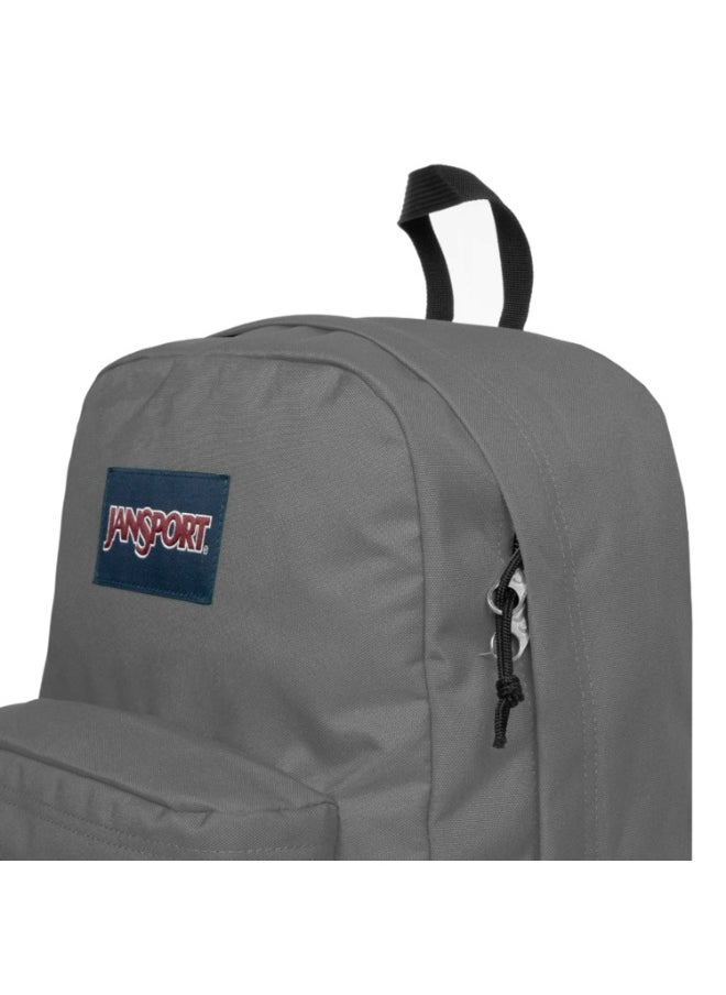 JANSPORT SuperBreak One Backpack With Padded Shoulders, Water Bottle Pocket, 26L, 0.35 kg - Graphite Grey  - Image 3