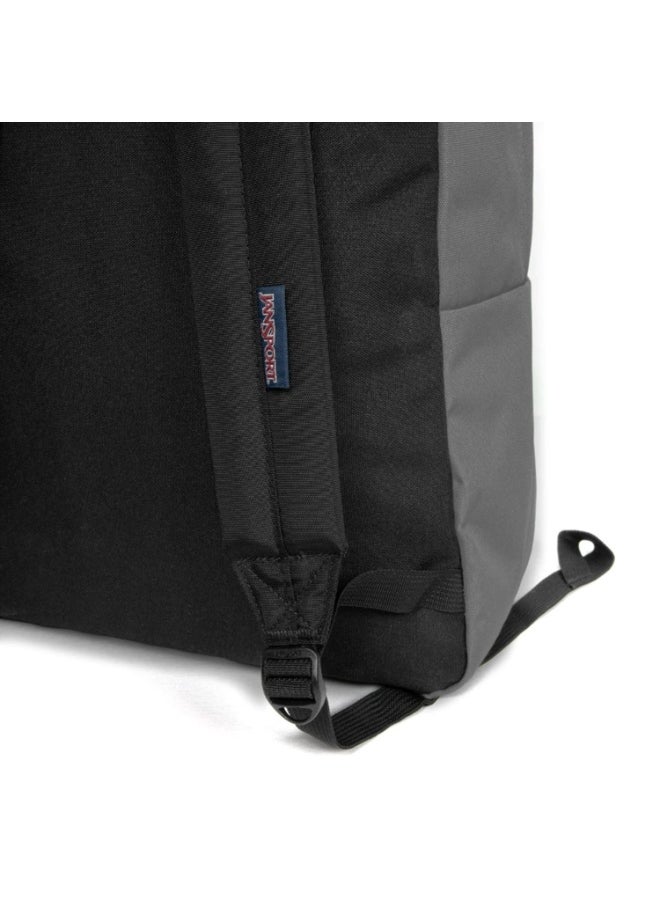 JANSPORT SuperBreak One Backpack With Padded Shoulders, Water Bottle Pocket, 26L, 0.35 kg - Graphite Grey  - Image 4