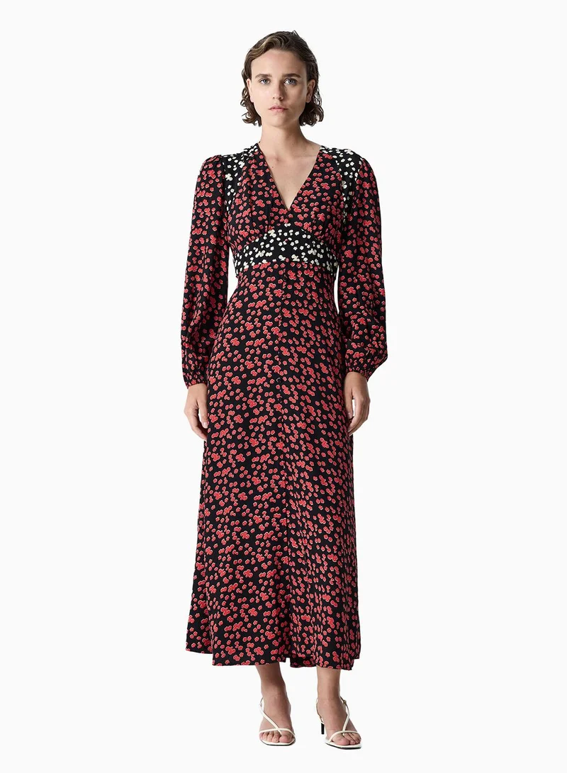 French Connection Harriet Delphine Midi Dress
