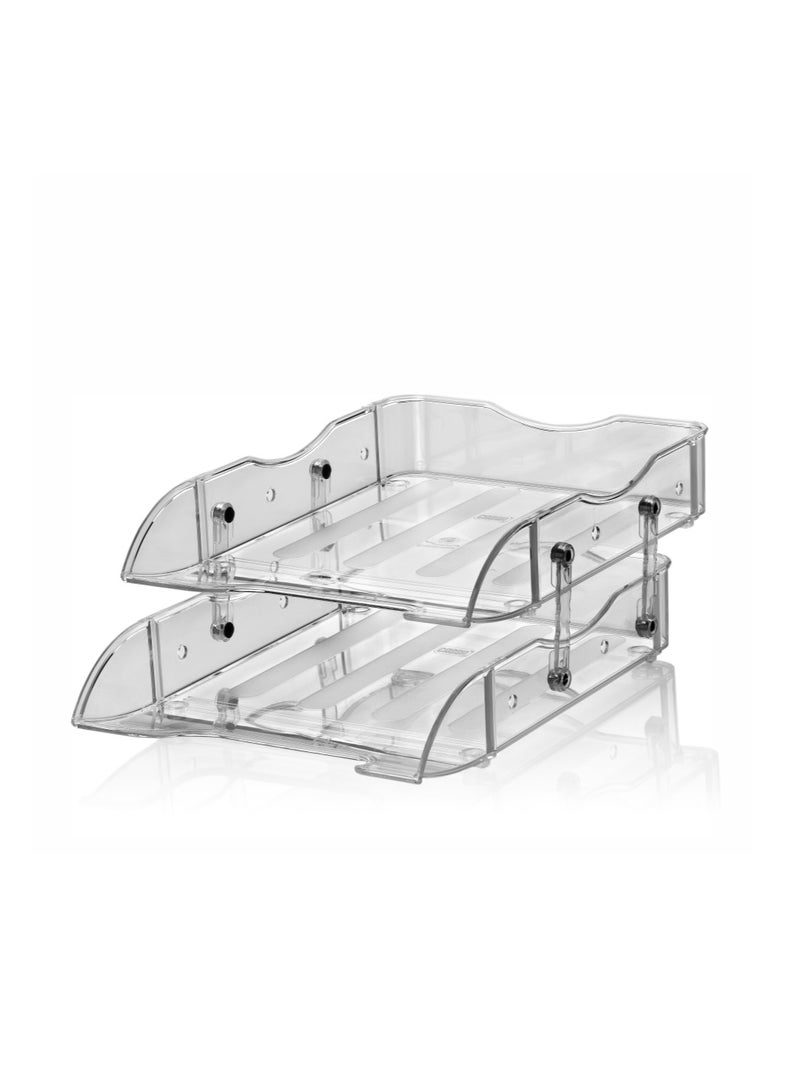 Office Genius صناديق حروف قابلة للتحريك - 2 طبقات - Image 2