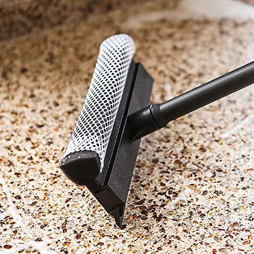 MULING Window Squeegee Cleaning Tool Window Cleaner Car Squeegee Windshield Cleaning Sponge and Rubber Squeegee,BlackM - Image 2
