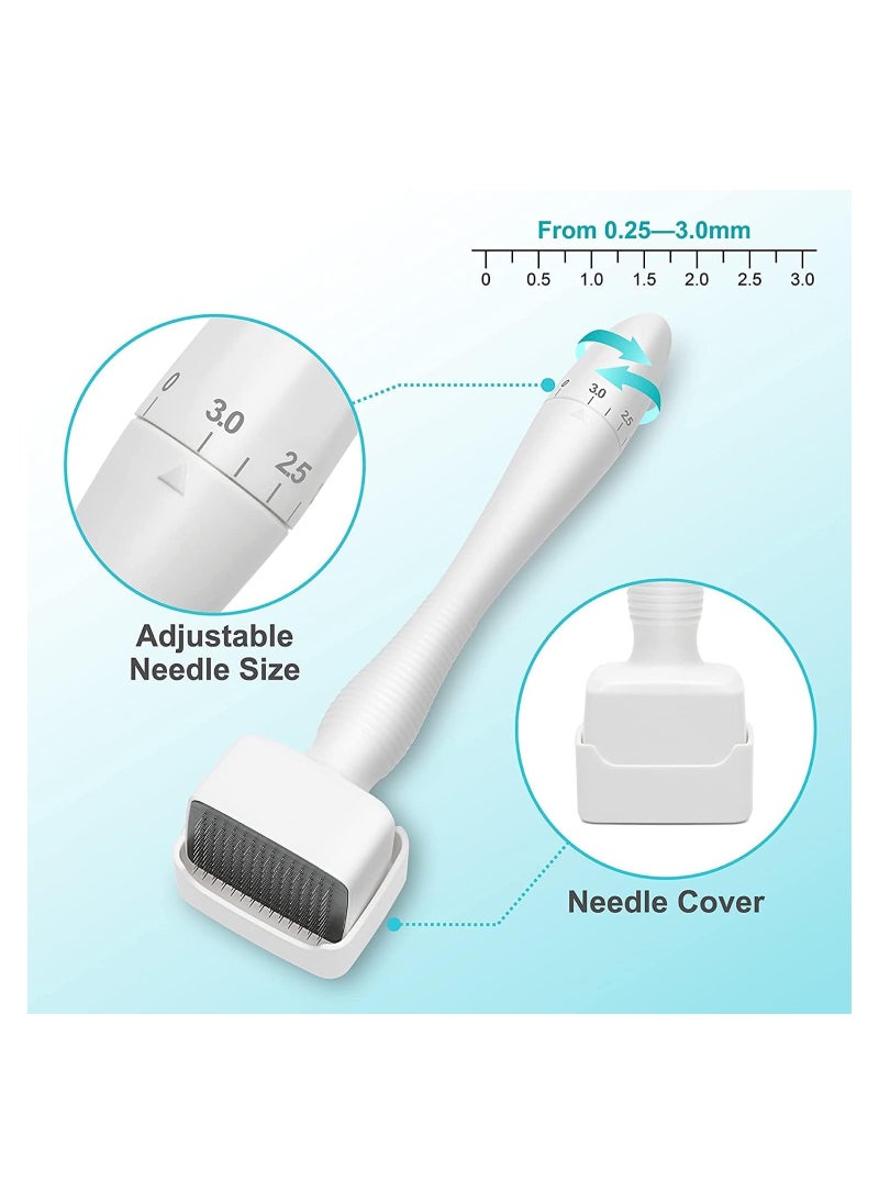 Hot Derma Roller 140 Stainless Steel Needle Adjustable Needle Length Stamp Microneedle For Skin Care Beauty tools DRS140 A