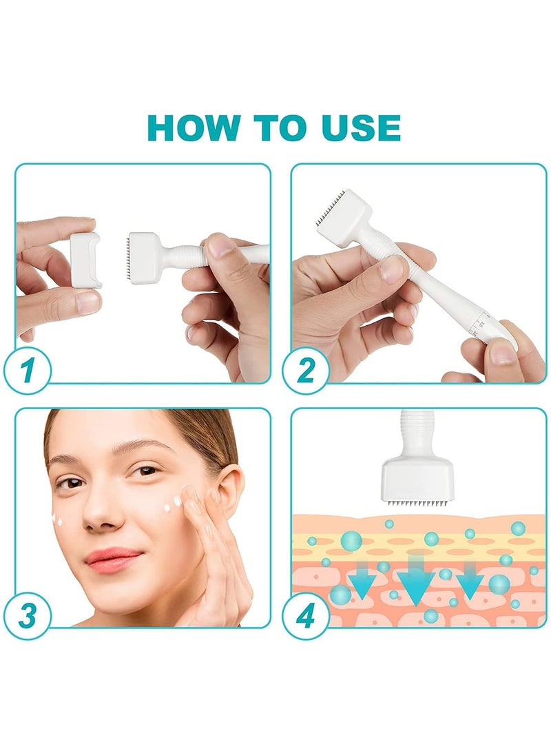 Hot Derma Roller 140 Stainless Steel Needle Adjustable Needle Length Stamp Microneedle For Skin Care Beauty tools DRS140 A