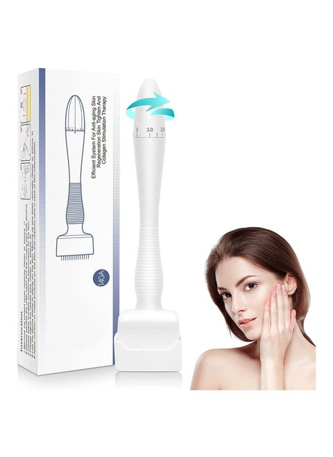 Hot Derma Roller 140 Stainless Steel Needle Adjustable Needle Length Stamp Microneedle For Skin Care Beauty tools DRS140 A