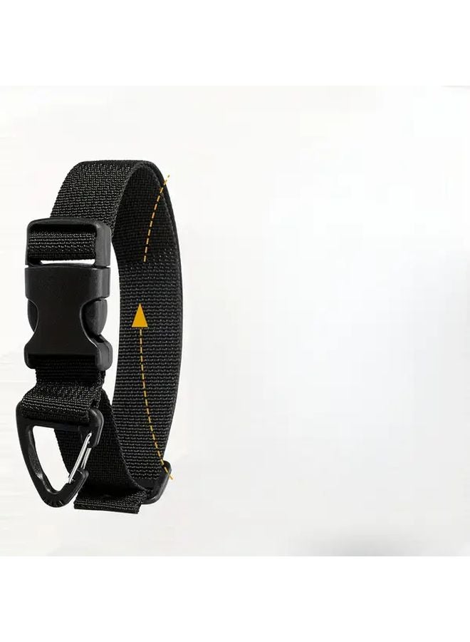 Black Heavy Duty Adjustable Retractable Cord Storage Strap For Workshop Garage Home Organization - Image 1