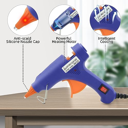 Liumai Hot Glue Gun Kit, Mini Hot Melt Glue Gun for Crafts with 30 Glue Sticks and Carry Case for Craft, School DIY Arts, and Home Repair - Image 4