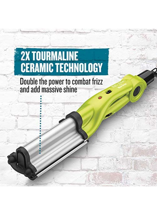 BED HEAD مملس الشعر الخزفي العميق من ويف أرتيست لتمويج الشعر على شكل أمواج شاطئية، باللون الأخضر - Image 3