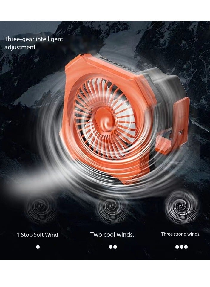 general Multi-functional Lithium Battery Camping Fan, Outdoor Led Night Light Lighting, Remote Control Portable Wall Charging Tent Ceiling Fan - Image 1