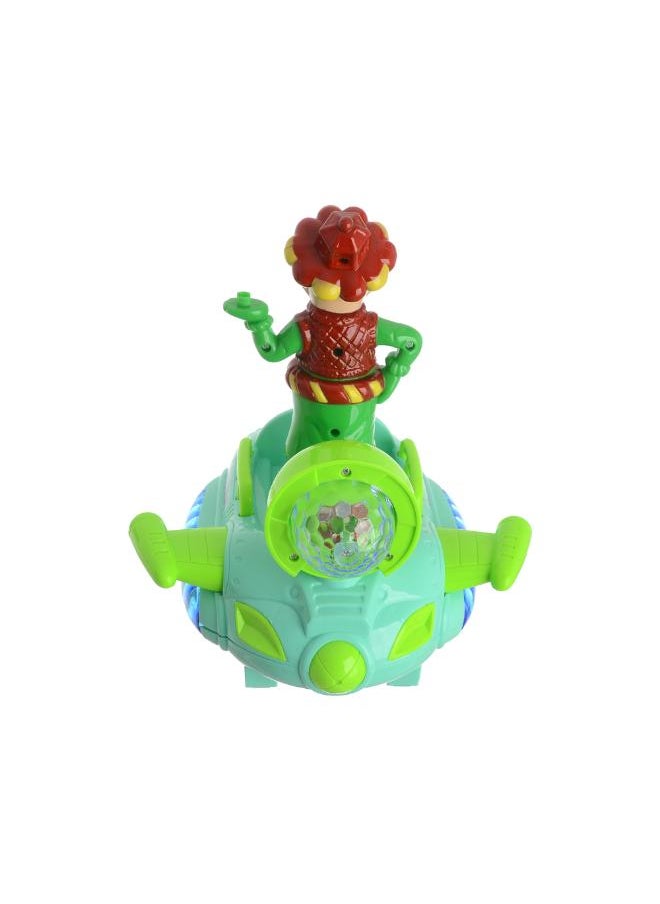 Akher el Ankoud Ramadan Lantern with a Space Vehicle design with the character Fananees Santa Claus with Light and Ramadan Songs  - Image 2