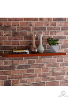 co arma Wood floating wall shelf red 120 cm  - Image 1