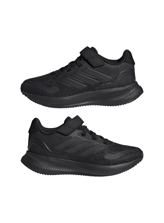 adidas RUNFALCON 5 EL C أسود للجري للأطفال