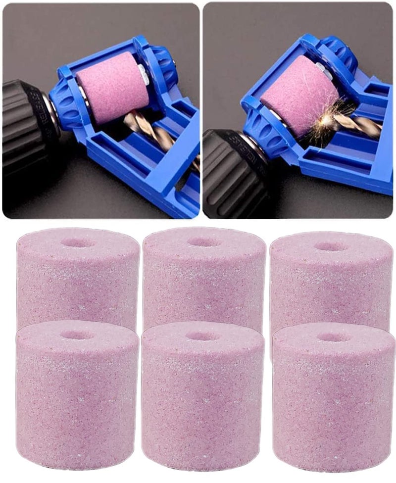 Whitecloud TRANSFORMING HOMES Whitecloud TRANSFORMING HOMES Portable Drill Bit Sharpener Stone Powered Parts Corundum Grinding Wheel for IronBased Drill Bits Stone Only 6  - Image 1