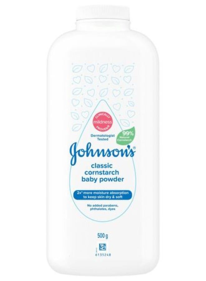 Johnson's Baby Classic Cornstarch Baby Powder 500ml 