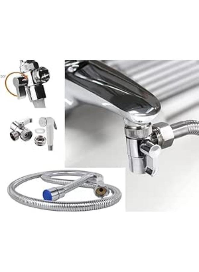 Shams - Portable Travel Bidet With A Carefully Designed Design For Travelers, With A 200 Cm Long Hose + Hanger + Bidet Handle + Adapter + Tire Conversion Bridge Code Shamsegy - Image 1