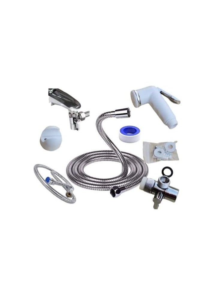 Shams - Portable Travel Bidet With A Carefully Designed Design For Travelers, With A 200 Cm Long Hose + Hanger + Bidet Handle + Adapter + Tire Conversion Bridge Code Shamsegy - Image 1