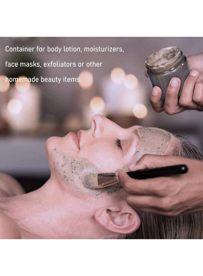 ديفينيز برطمانات مستحضرات تجميل زجاجية مستديرة متعددة الأغراض، 50 جرام (عبوة من 4 قطع) مع بطانات داخلية وأغطية فضية، برطمانات سفر، قابلة لإعادة التعبئة لمستحضرات التجميل والكريمات واللوشن وطلاء ظلال العيون والمجوهرات ومنتجات التجميل - Image 5