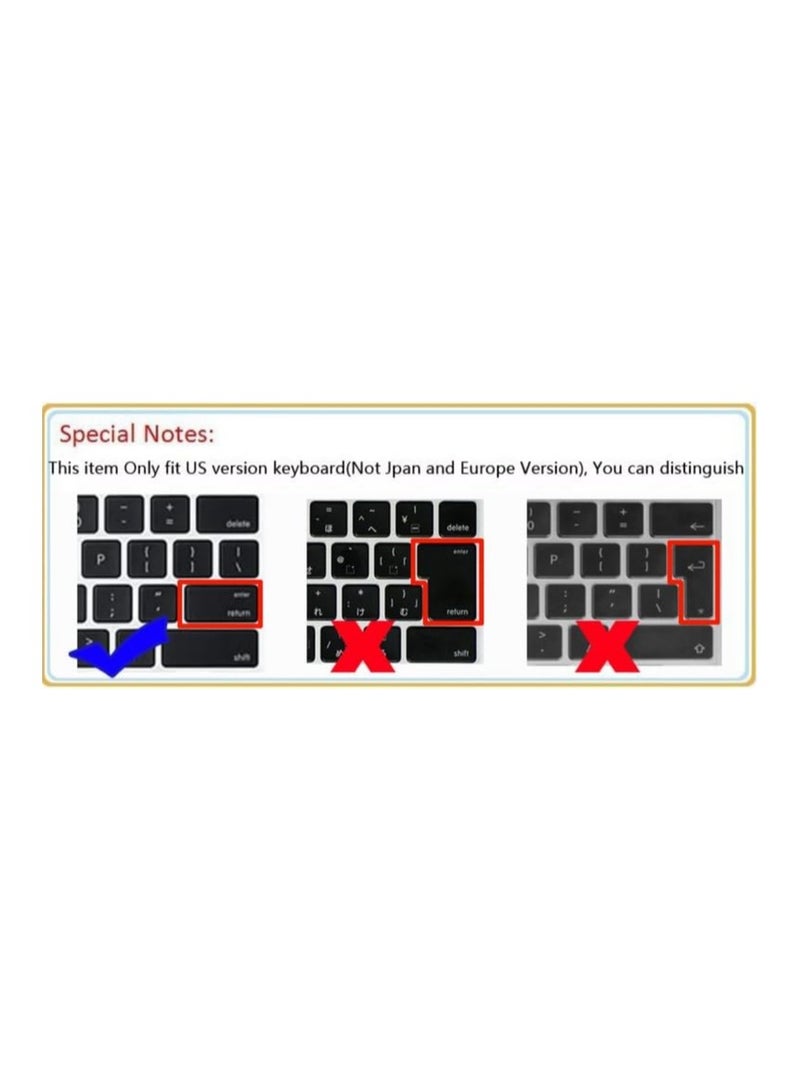General 2 Pieces Keyboard Protector Compatible with Huawei Matebook D16 2024 16-inch Model MCLF-X MCLG-16 MCLEF-X Silicone TPU Laptop Keyboard Sleeve Skin  - Image 5